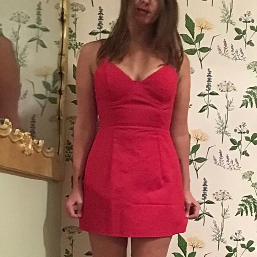 Oh Polly Red Dress with Underwire